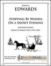 Stopping by Woods on a Snowy Evening SATB choral sheet music cover